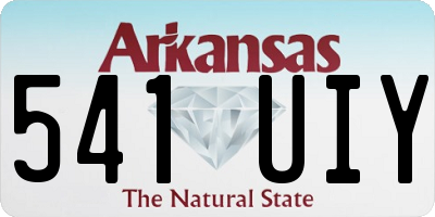 AR license plate 541UIY