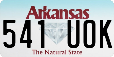 AR license plate 541UOK