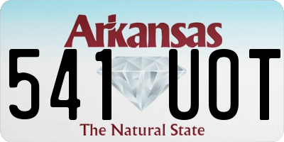 AR license plate 541UOT