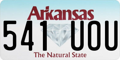 AR license plate 541UOU