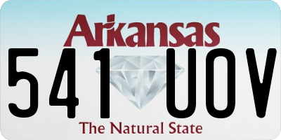AR license plate 541UOV