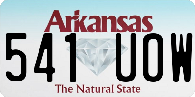 AR license plate 541UOW