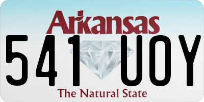 AR license plate 541UOY