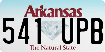 AR license plate 541UPB