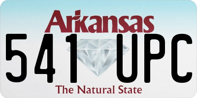 AR license plate 541UPC