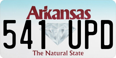AR license plate 541UPD