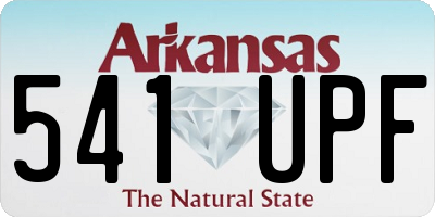 AR license plate 541UPF