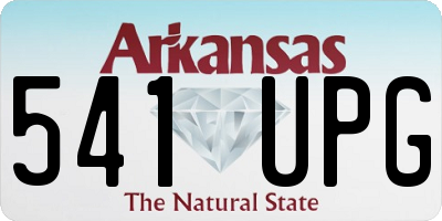 AR license plate 541UPG
