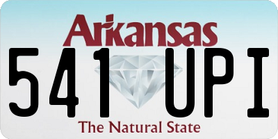 AR license plate 541UPI