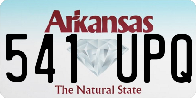 AR license plate 541UPQ
