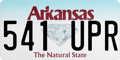 AR license plate 541UPR
