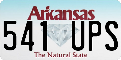 AR license plate 541UPS