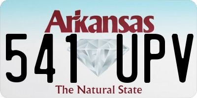 AR license plate 541UPV