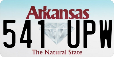 AR license plate 541UPW