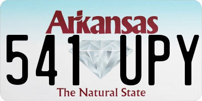 AR license plate 541UPY
