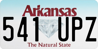 AR license plate 541UPZ