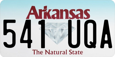 AR license plate 541UQA