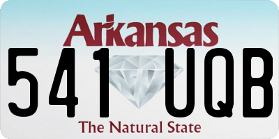 AR license plate 541UQB