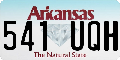AR license plate 541UQH