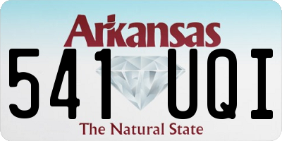 AR license plate 541UQI