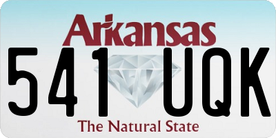 AR license plate 541UQK
