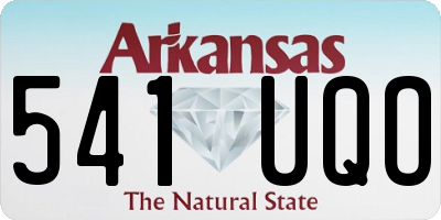 AR license plate 541UQO