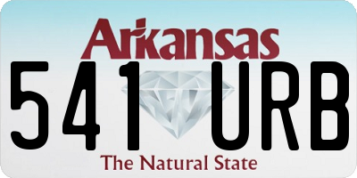 AR license plate 541URB