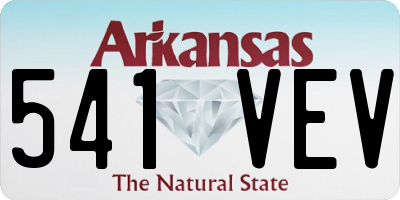 AR license plate 541VEV