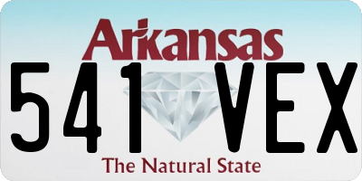 AR license plate 541VEX
