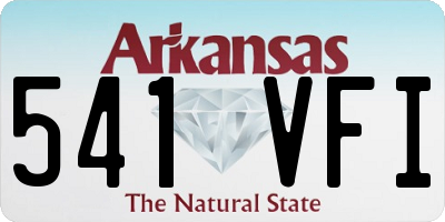 AR license plate 541VFI