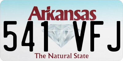 AR license plate 541VFJ
