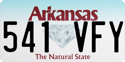 AR license plate 541VFY