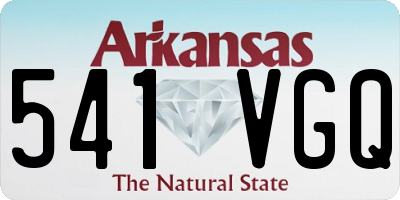 AR license plate 541VGQ