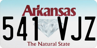 AR license plate 541VJZ
