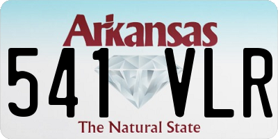 AR license plate 541VLR