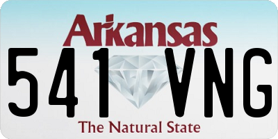 AR license plate 541VNG