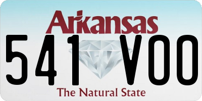 AR license plate 541VOO