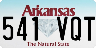 AR license plate 541VQT