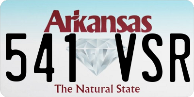 AR license plate 541VSR