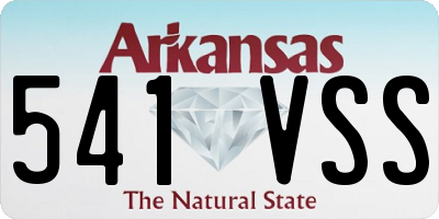 AR license plate 541VSS