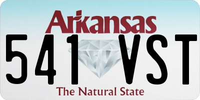 AR license plate 541VST