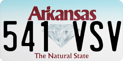 AR license plate 541VSV
