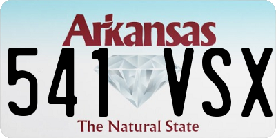 AR license plate 541VSX