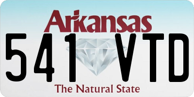 AR license plate 541VTD