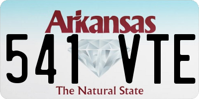 AR license plate 541VTE