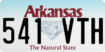 AR license plate 541VTH
