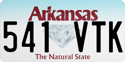AR license plate 541VTK