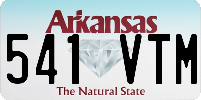AR license plate 541VTM
