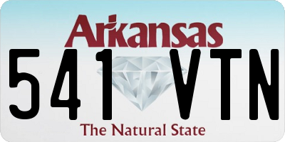 AR license plate 541VTN