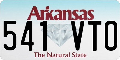 AR license plate 541VTO